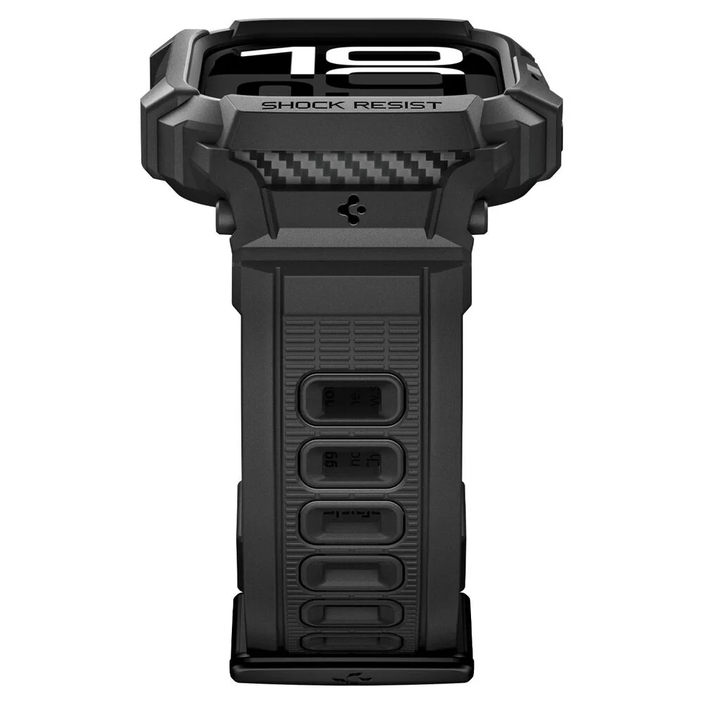 Spigen Apple Watch 10/11 46mm Rugged Armor Pro 2 Band Case (Black) - Image 6