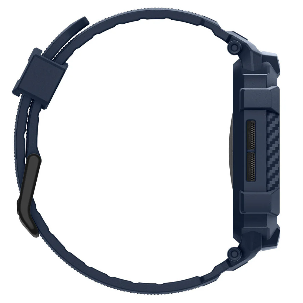 Spigen Apple Watch 10/11 46mm Rugged Armor Pro 2 Band Case (Navy Blue) - Image 4