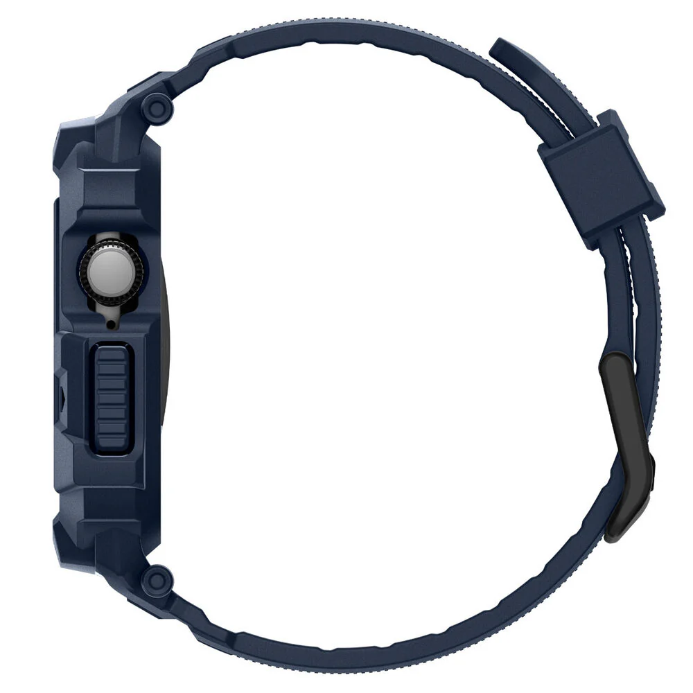 Spigen Apple Watch 10/11 46mm Rugged Armor Pro 2 Band Case (Navy Blue) - Image 5