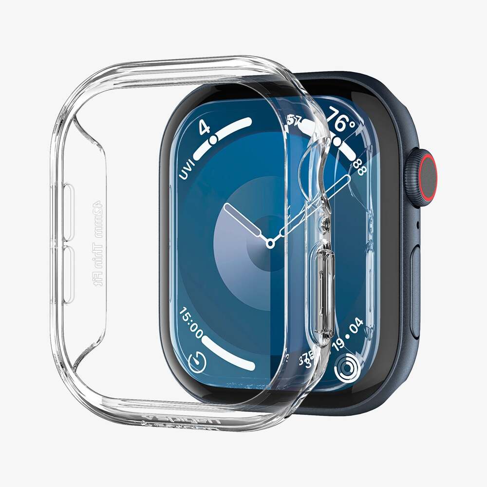 Spigen Apple Watch 10/11 46mm Thin Fit Case (Clear) - Image 2