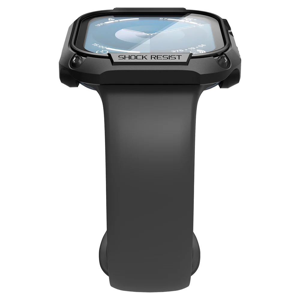 Spigen Apple Watch 10/11 46mm Tough Armor Screen Protector Case (Black) - Image 6