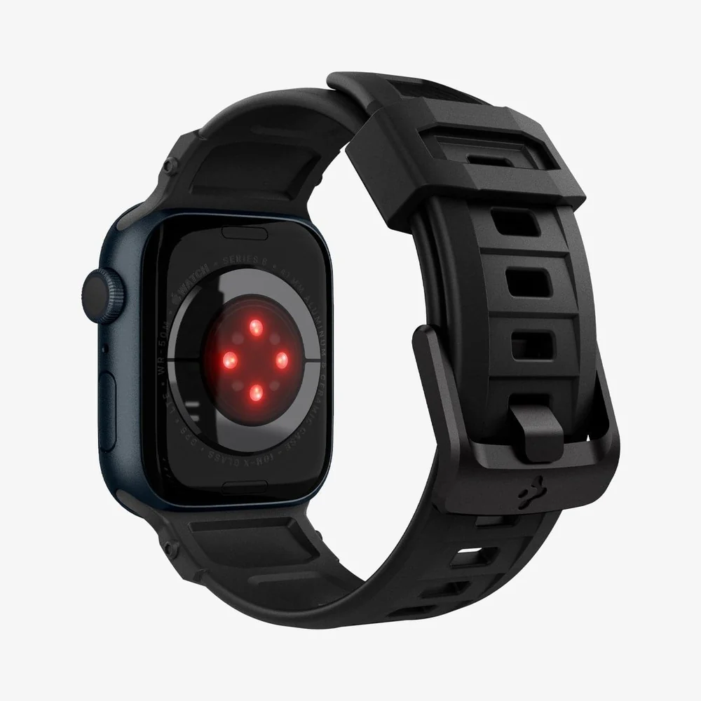 Spigen Apple Watch 42mm 41mm 40mm 38mm Rugged Band (Black) - Image 4