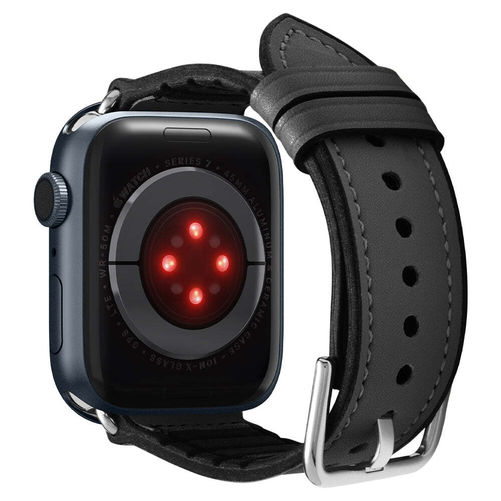 Spigen Apple Watch 49mm 46mm 45mm 44mm 42mm Retro Fit Band (Black) - Image 3