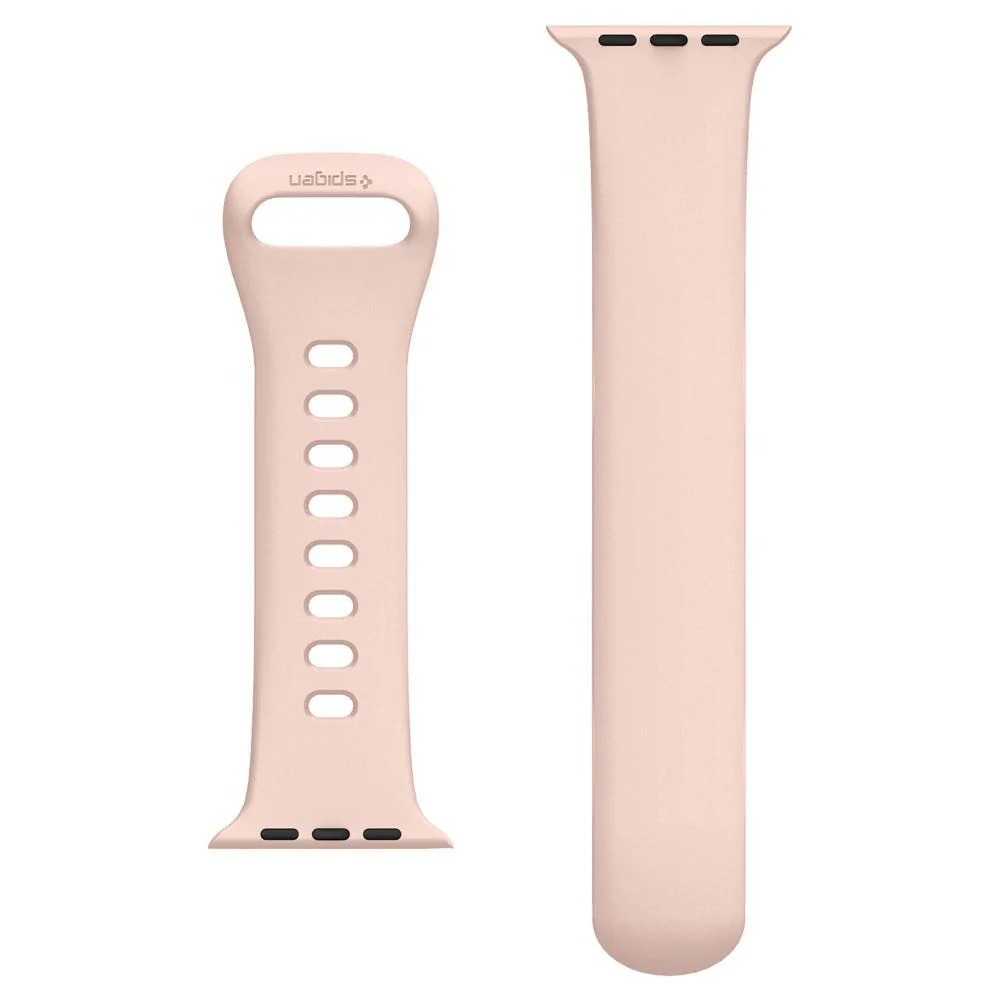 Spigen Apple Watch 49mm 46mm 45mm 44mm 42mm Silicone Fit Band (Rose Gold) - Image 5