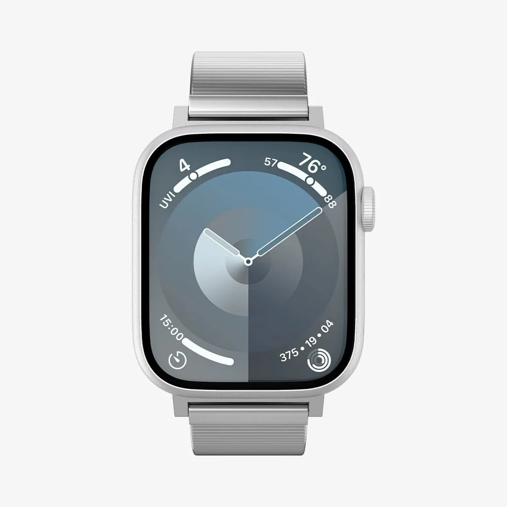 Spigen Apple Watch 49mm 46mm 45mm 44mm 42mm Sleek Link Band (Silver) - Image 2