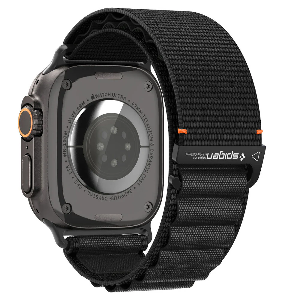 Spigen Apple Watch 49mm 46mm 45mm 44mm 42mm WBF1 Band (Black) - Image 6