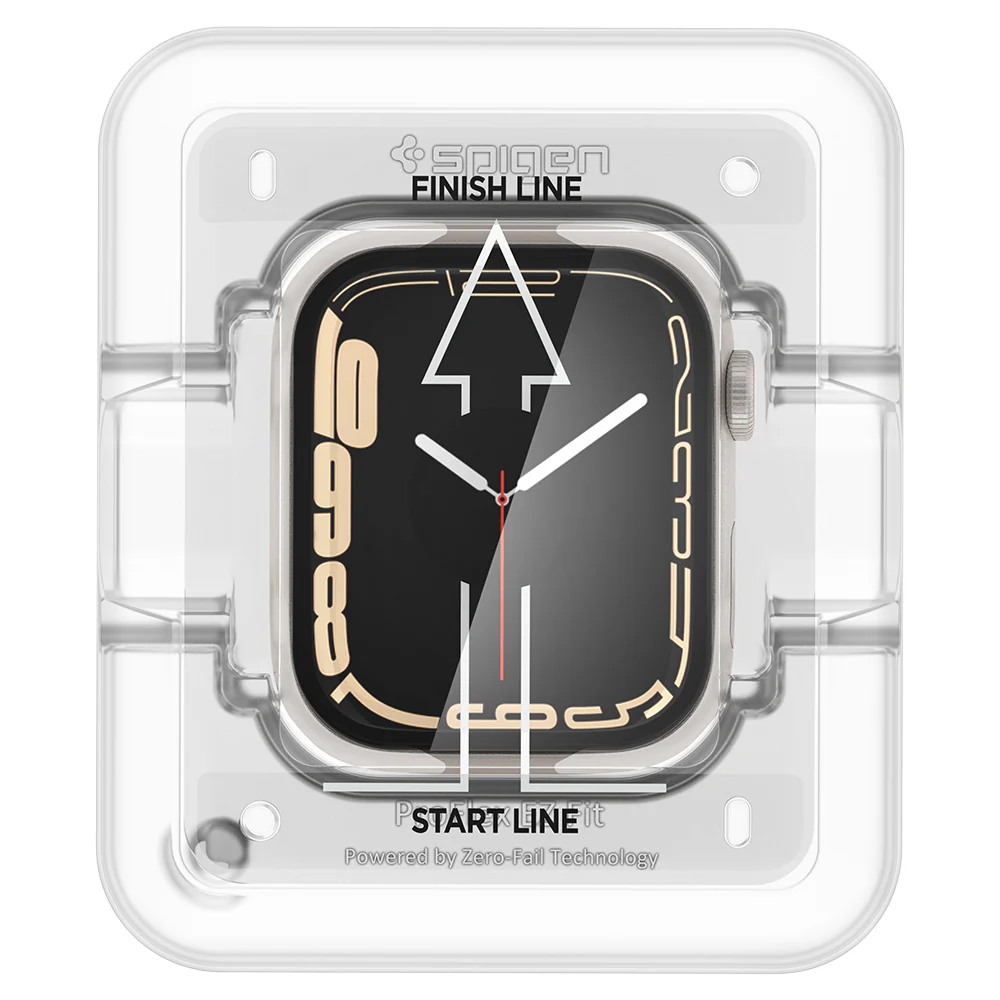 Spigen Apple Watch 9/8/7 45mm ProFlex EZ Fit Screen Protector (Black) - Image 4