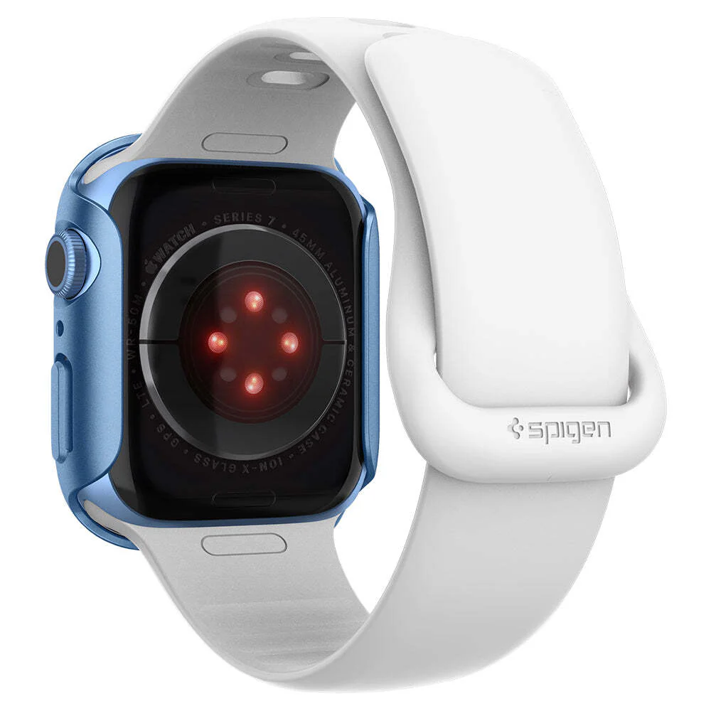 Spigen Apple Watch 9/8/7 45mm Thin Fit Case (Blue) - Image 5