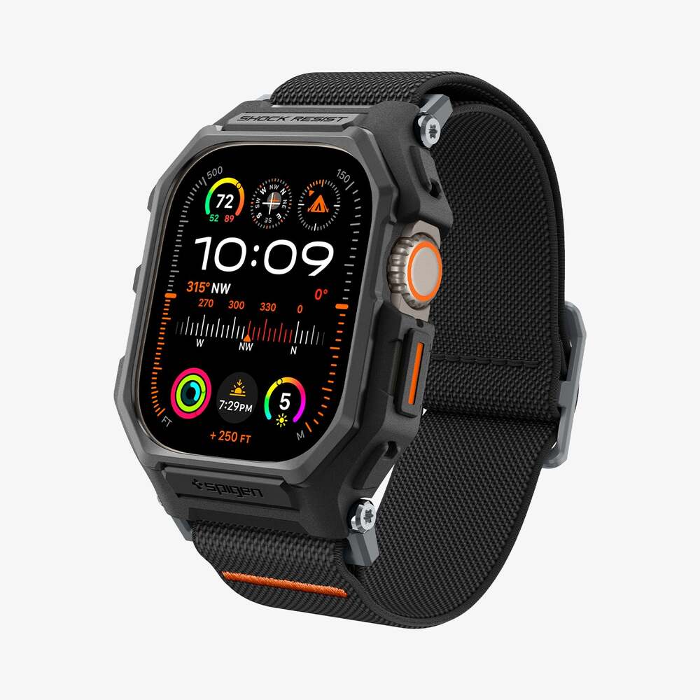 Spigen Apple Watch Ultra 3/2/1 49mm Lite Fit Pro Wristband Case (Black) - Image 3