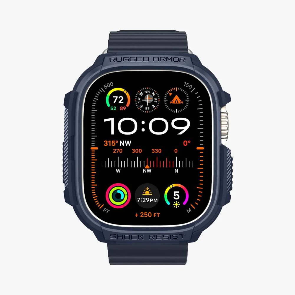 Spigen Apple Watch Ultra 3/2/1 49mm Rugged Armor Case (Navy Blue) - Image 5