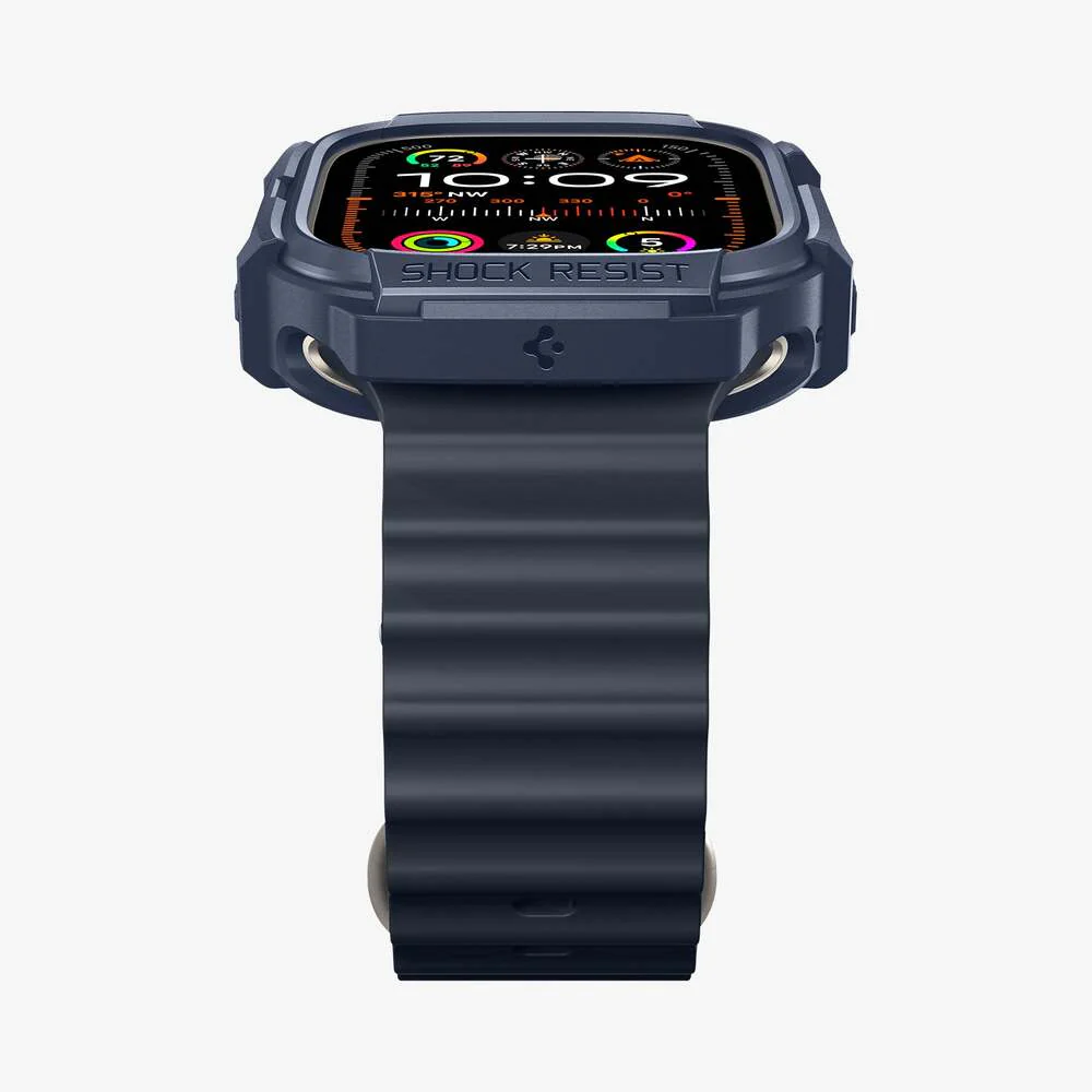 Spigen Apple Watch Ultra 3/2/1 49mm Rugged Armor Case (Navy Blue) - Image 6