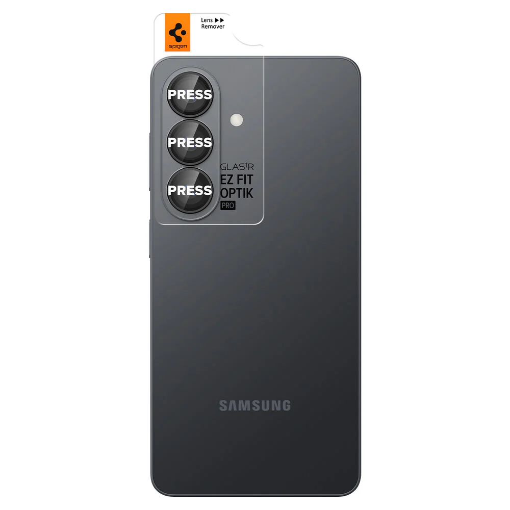 Spigen Galaxy S26 GLAS.tR EZ Fit Optik Pro 2PCS Lens Protector (Black) - Image 6