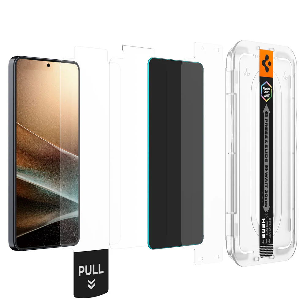 Spigen Galaxy S26 GLAS.tR EZ Fit Pro Privacy 2PCS Screen Protector (Black) - Image 2
