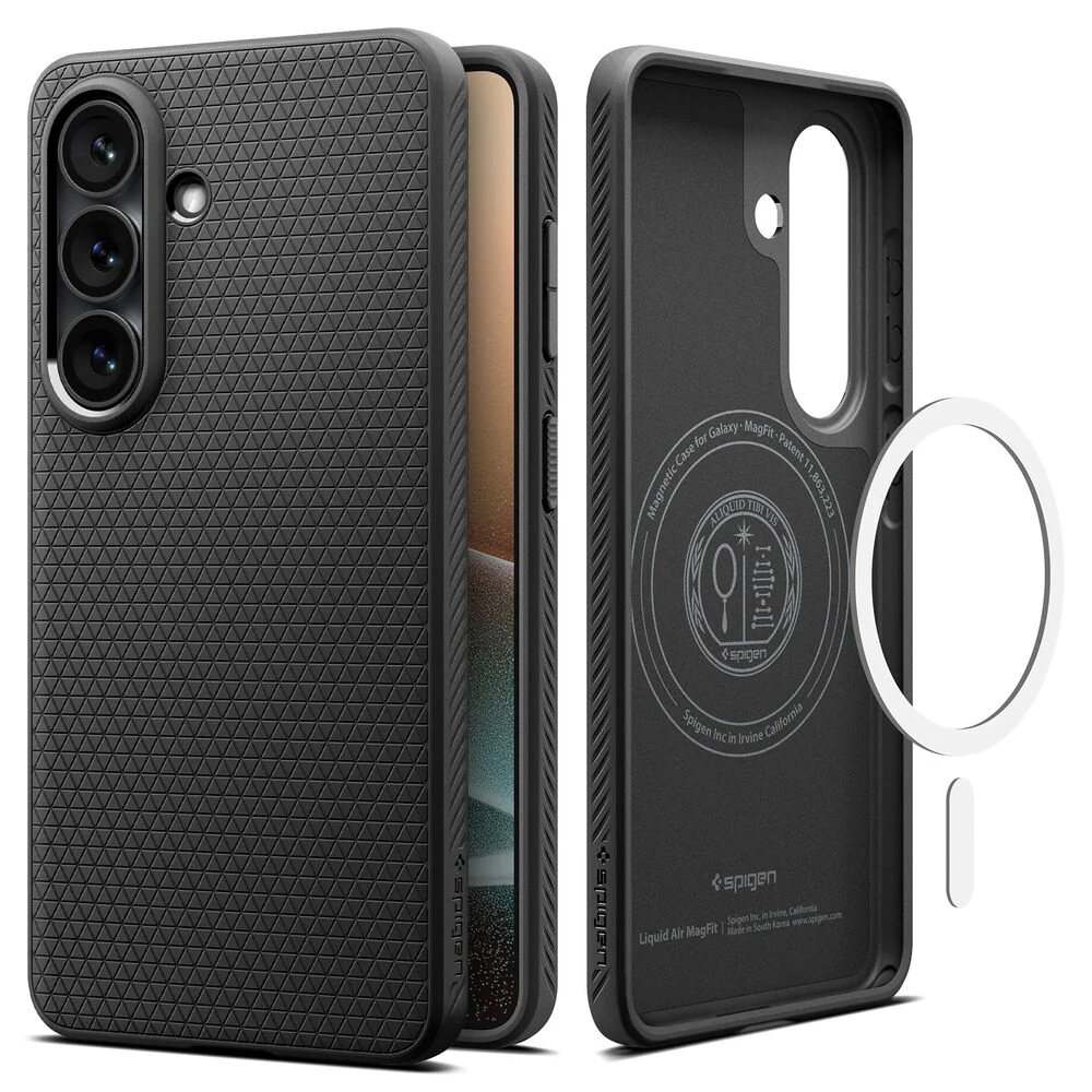 Spigen Galaxy S26 Liquid Air (MagFit) Case (Black) - Image 5