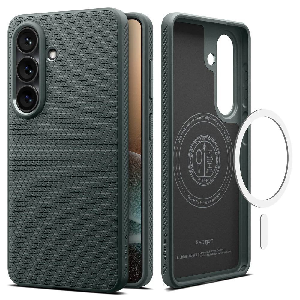 Spigen Galaxy S26 Plus Liquid Air (MagFit) Case (Abyss Green) - Image 2
