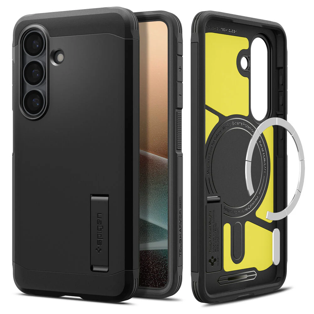 Spigen Galaxy S26 Plus Tough Armor (MagFit) Case (Black) - Image 6