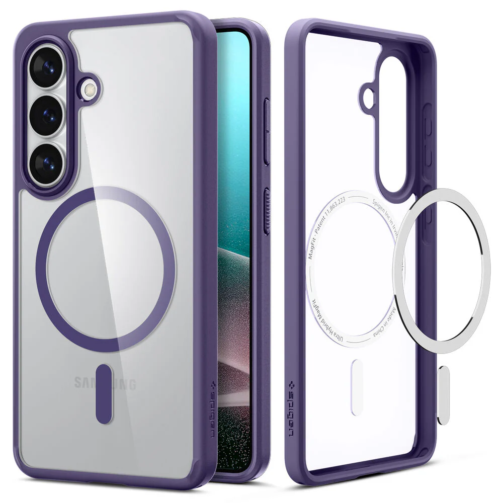 Spigen Galaxy S26 Plus Ultra Hybrid (MagFit) Case (Deep Purple) - Image 4