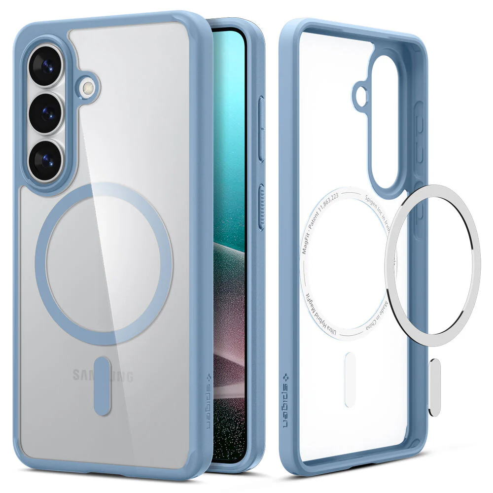 Spigen Galaxy S26 Plus Ultra Hybrid (MagFit) Case (Light Blue) - Image 5