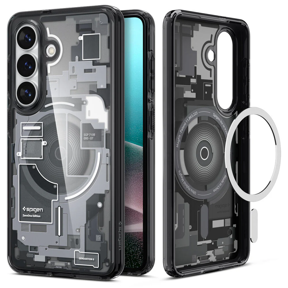 Spigen Galaxy S26 Plus Ultra Hybrid (MagFit) Case (Zero One Black) - Image 2