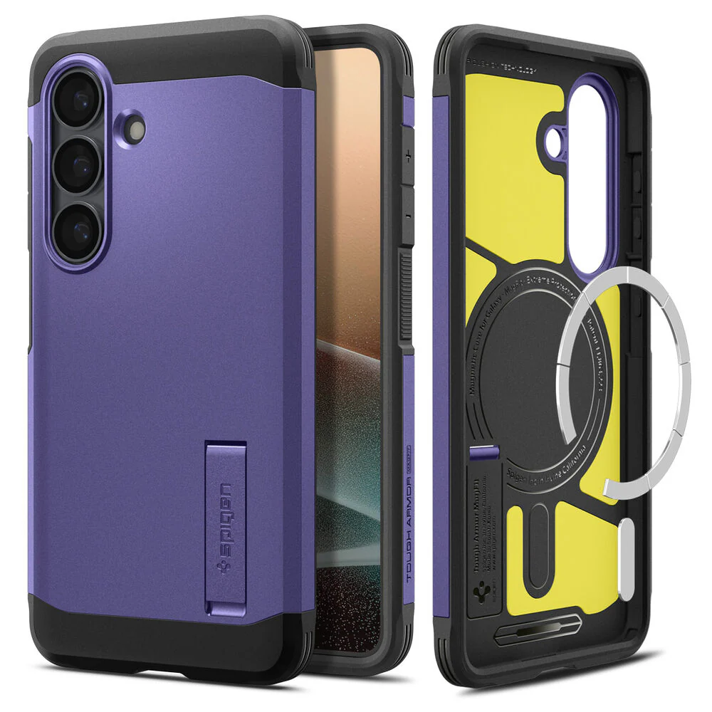 Spigen Galaxy S26 Tough Armor (MagFit) Case (Ash Violet) - Image 3