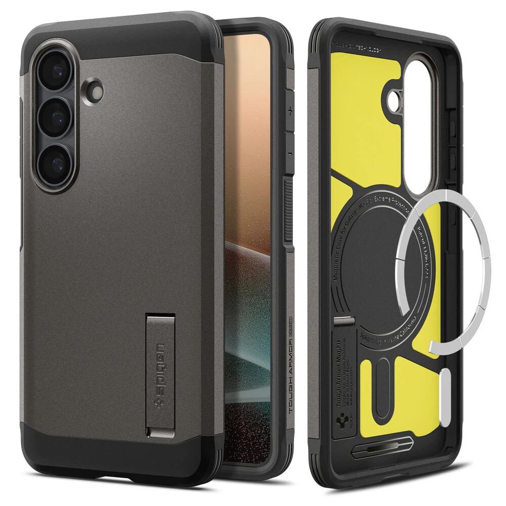 Spigen Galaxy S26 Tough Armor (MagFit) Case (Gunmetal) - Image 2