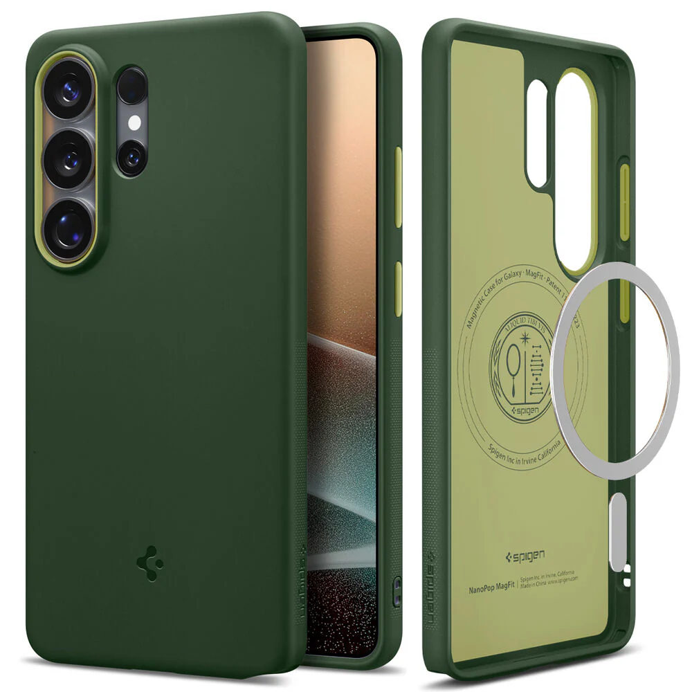 Spigen Galaxy S26 Ultra Nano Pop (MagFit) Case (Avo Green) - Image 2
