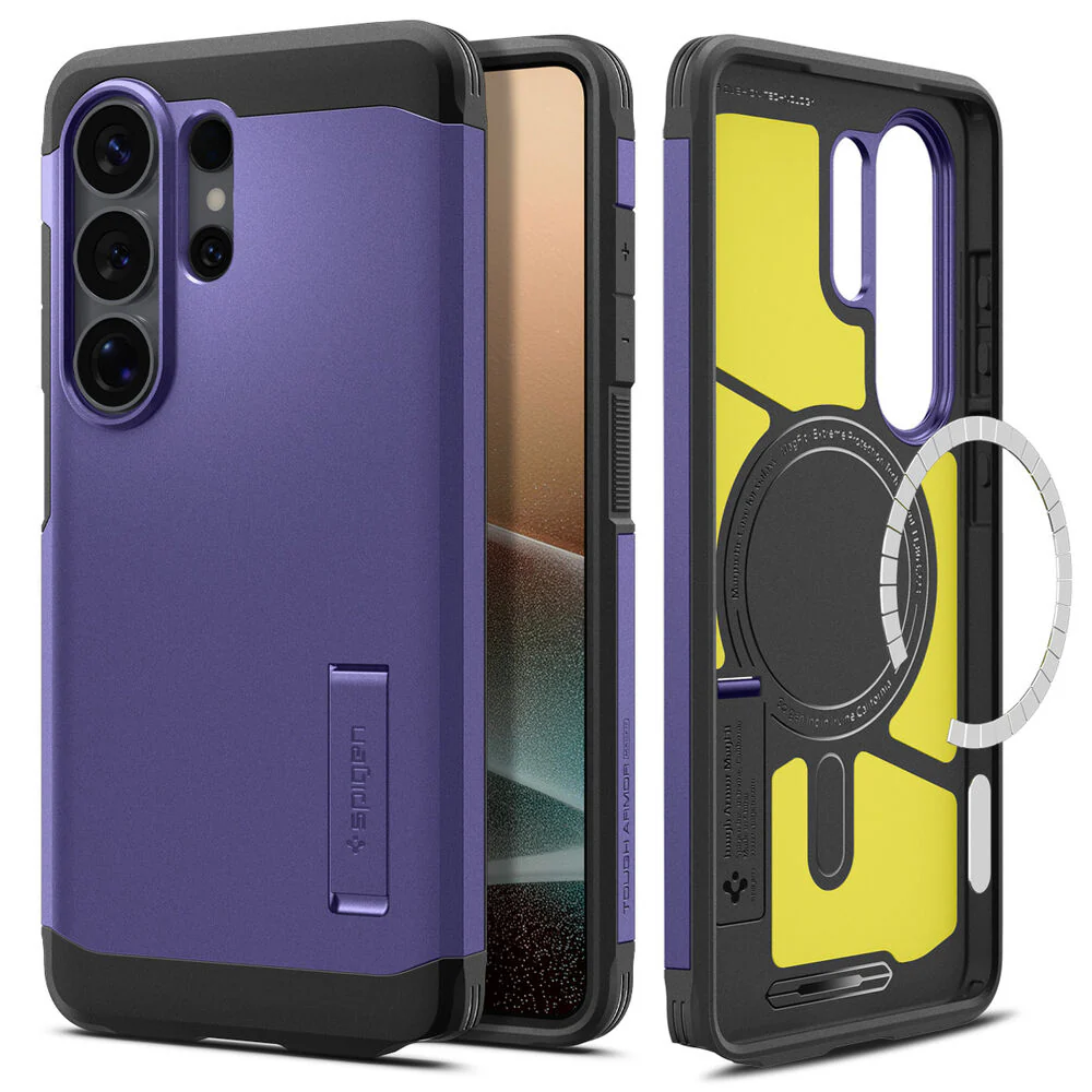 Spigen Galaxy S26 Ultra Tough Armor (MagFit) Case (Ash Violet) - Image 5