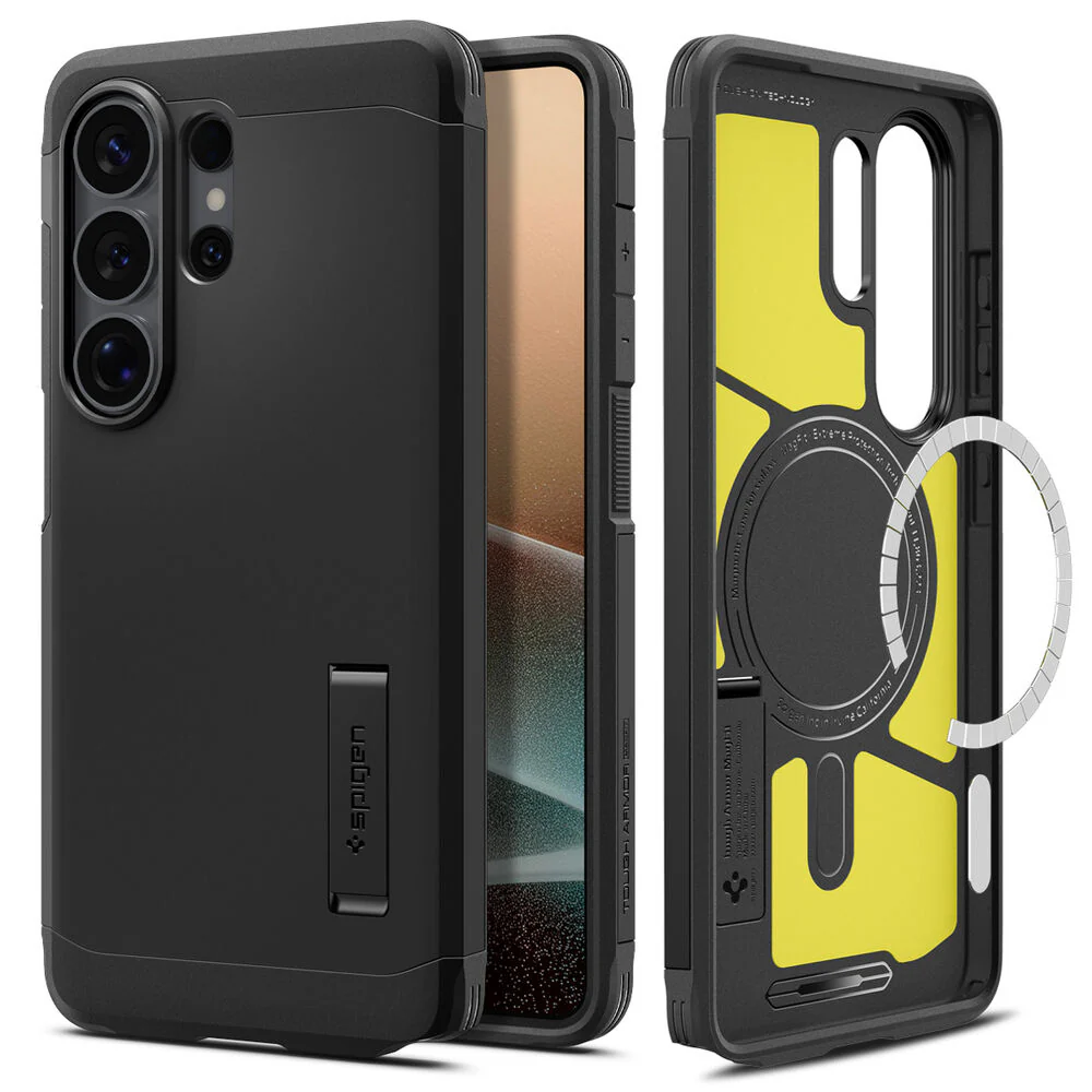 Spigen Galaxy S26 Ultra Tough Armor (MagFit) Case (Black) - Image 6