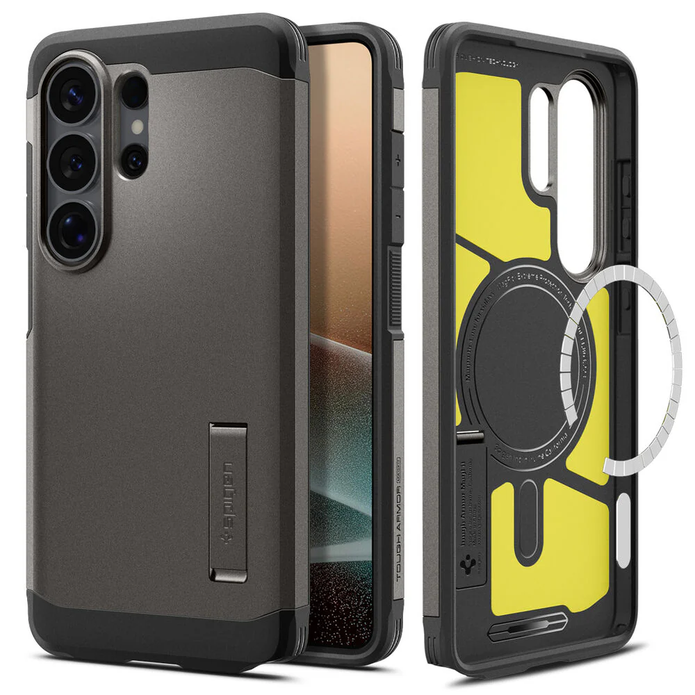 Spigen Galaxy S26 Ultra Tough Armor (MagFit) Case (Gunmetal) - Image 5