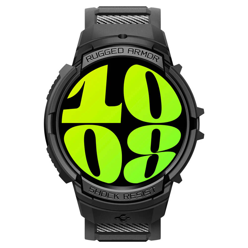 Spigen Galaxy Watch 6 44mm Rugged Armor Pro Band Case (Black) - Image 3