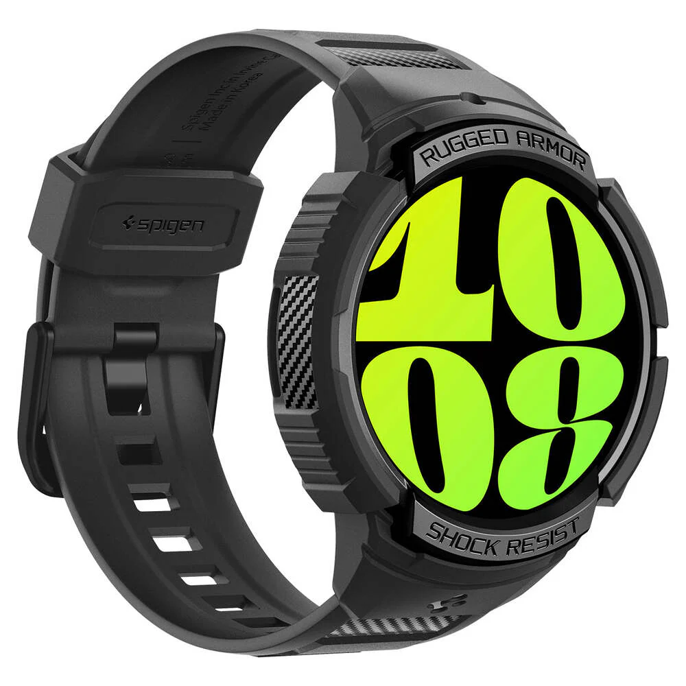 Spigen Galaxy Watch 6 44mm Rugged Armor Pro Band Case (Black) - Image 4