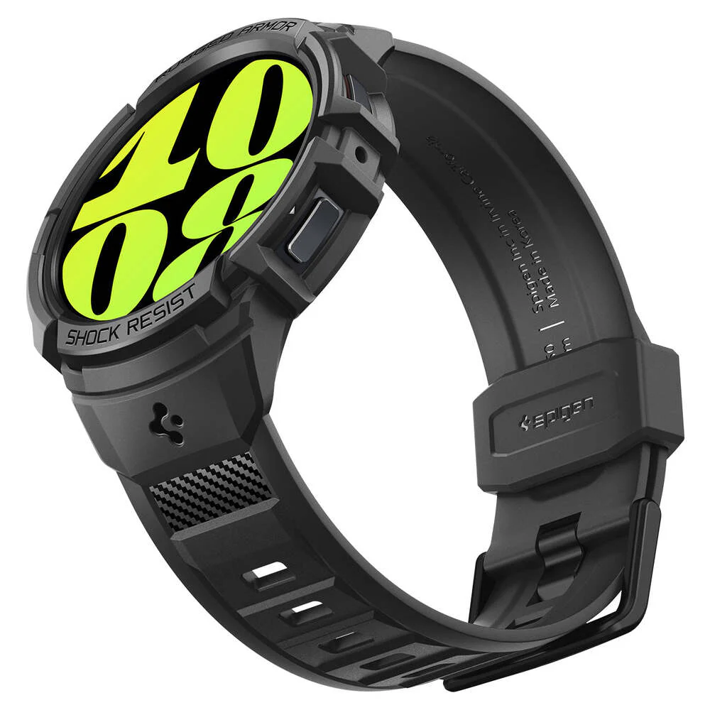 Spigen Galaxy Watch 6 44mm Rugged Armor Pro Band Case (Black) - Image 5