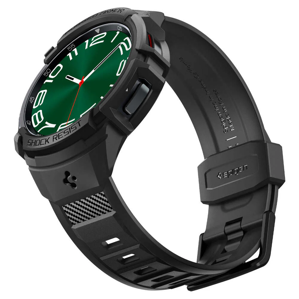 Spigen Galaxy Watch 6 Classic 47mm Rugged Armor Pro Band Case (Black) - Image 3