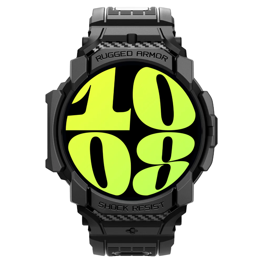 Spigen Galaxy Watch 7 44mm Rugged Armor Pro Band Case (Black) - Image 3