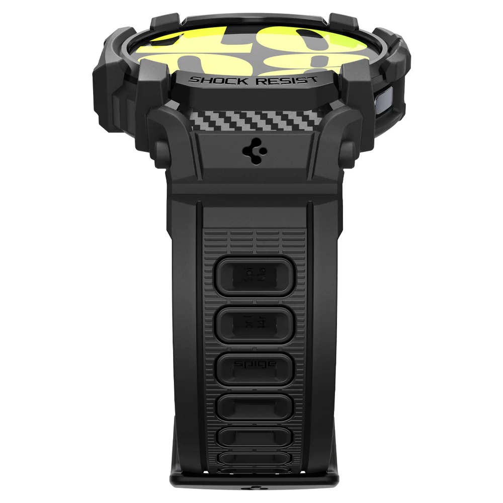 Spigen Galaxy Watch 7 44mm Rugged Armor Pro Band Case (Black) - Image 5