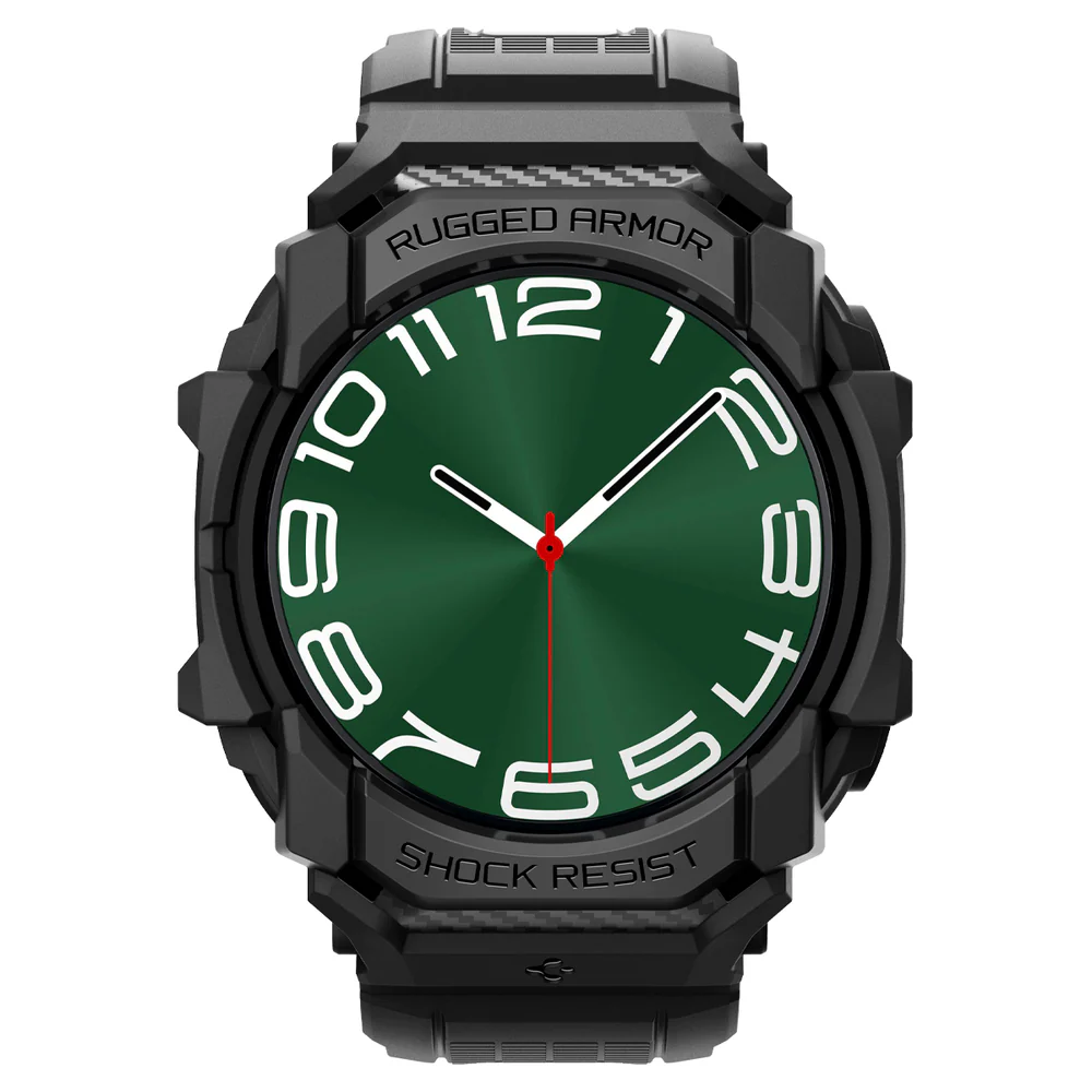 Spigen Galaxy Watch Ultra 47mm 2025/2024 Rugged Armor Pro Band Case (Black) - Image 2
