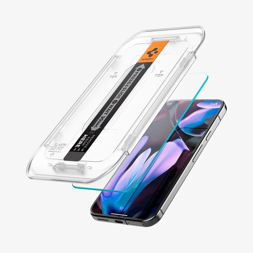 Spigen Google Pixel 10/10 Pro/9/9 Pro EZ Fit GLAS.tR Slim 2PCS Glass Screen Protector (Clear) - Image 5