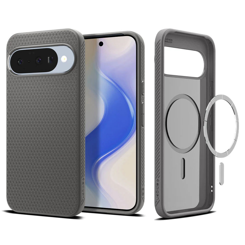 Spigen Google Pixel 10/10 Pro Liquid Air (MagFit) Case (Marble Grey) - Image 2