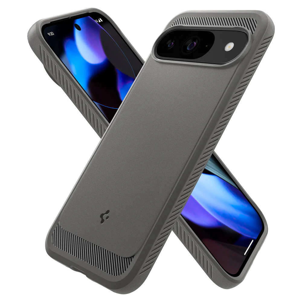 Spigen Google Pixel 9 Rugged Armor Case (Marble Grey) - Image 5