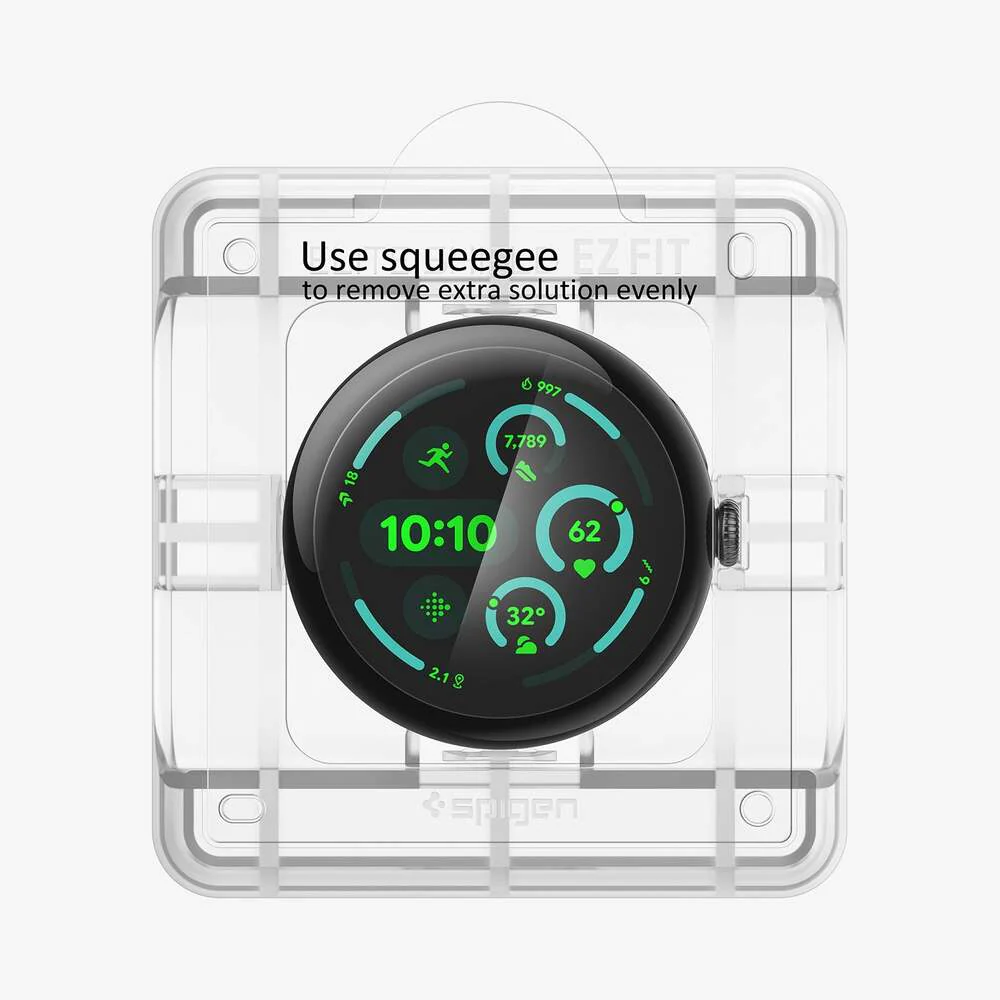 Spigen Google Pixel Watch 4/3 45mm Elite Shield EZ Fit 2PCS Screen Protector (Clear) - Image 3