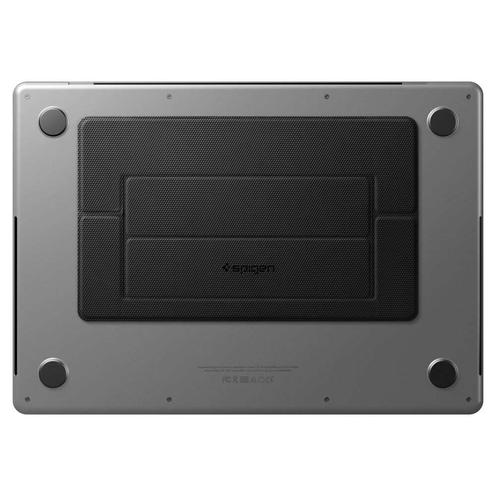 Spigen LD201-S1 Slim Fold Adhesive Laptop MacBook Tablet Stand (Black) - Image 3