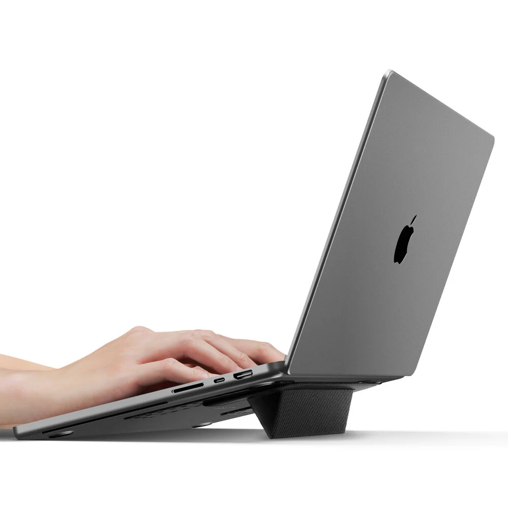 Spigen LD201-S1 Slim Fold Adhesive Laptop MacBook Tablet Stand (Black) - Image 4