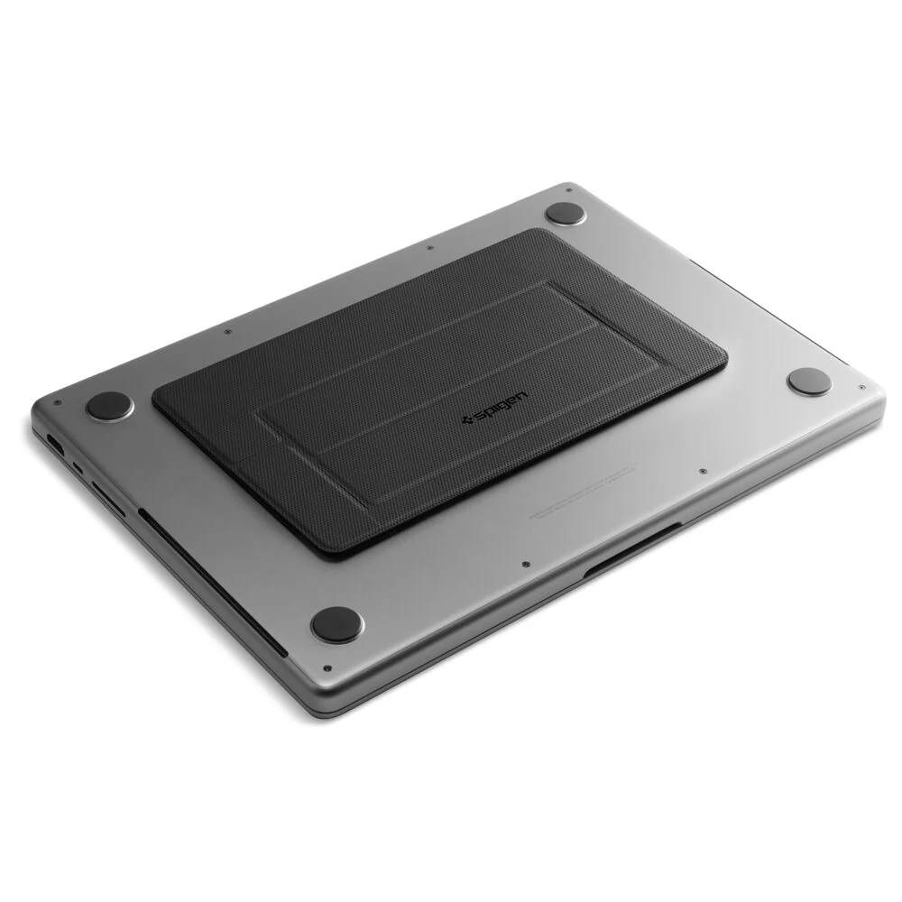 Spigen LD201-S1 Slim Fold Adhesive Laptop MacBook Tablet Stand (Black) - Image 5