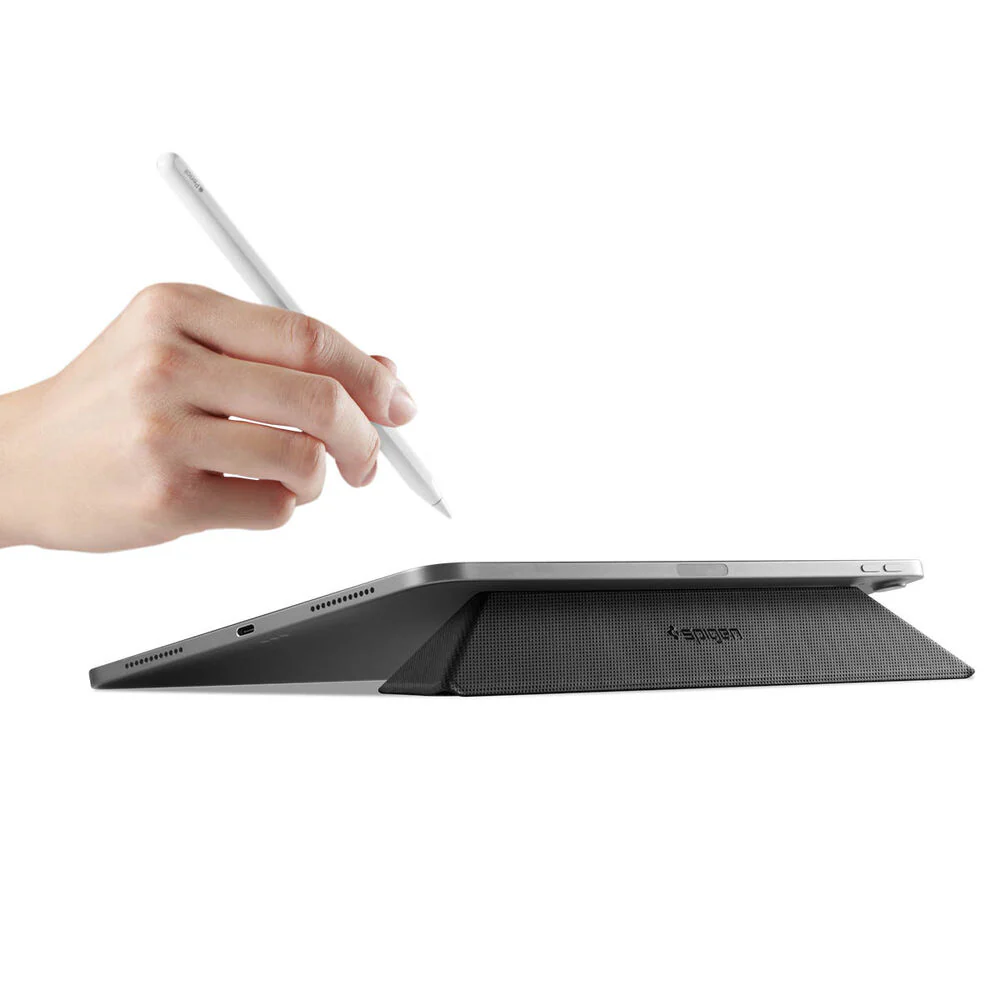 Spigen LD201-S4 Slim Fold Non Adhesive Laptop MacBook Tablet Stand (Black) - Image 4