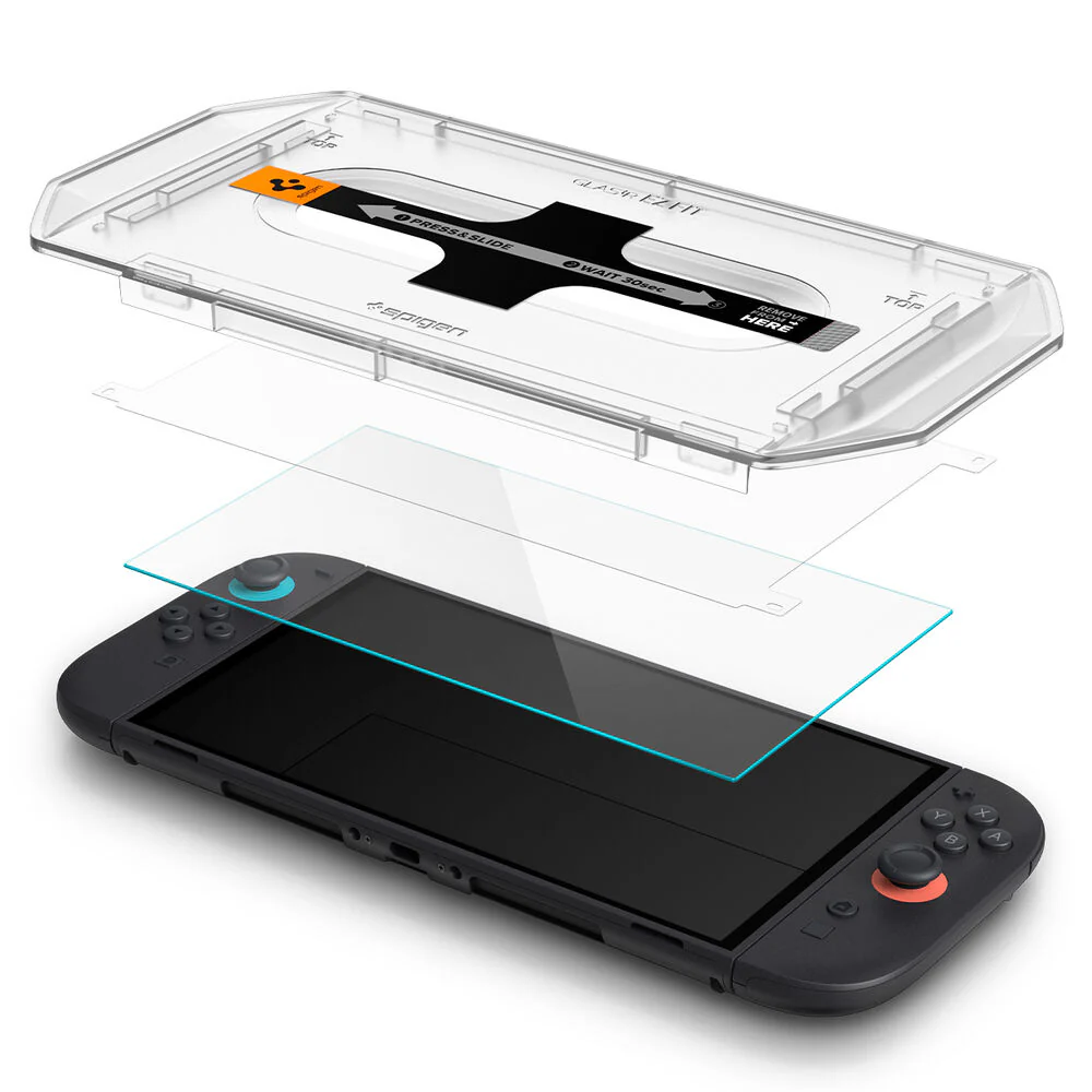 Spigen Nintendo Nintendo Switch 2 GLAS.tR EZ Fit 2PCS Video Game Accessories - Clear