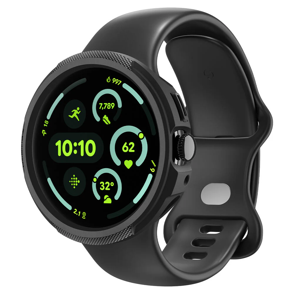 Spigen Pixel Watch 4 41mm Liquid Air Case with Stand (Black)
