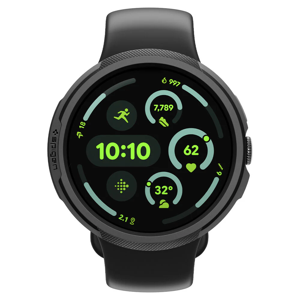 Spigen Pixel Watch 4 45mm Liquid Air Case with Stand (Black) - Image 2