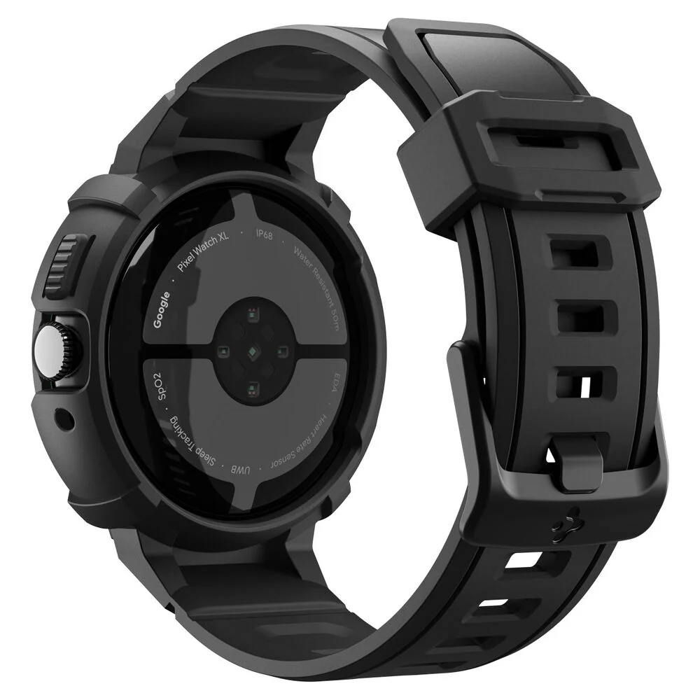 Spigen Pixel Watch 4 45mm Rugged Armor Pro Band Case with Stand (Black) - Image 4