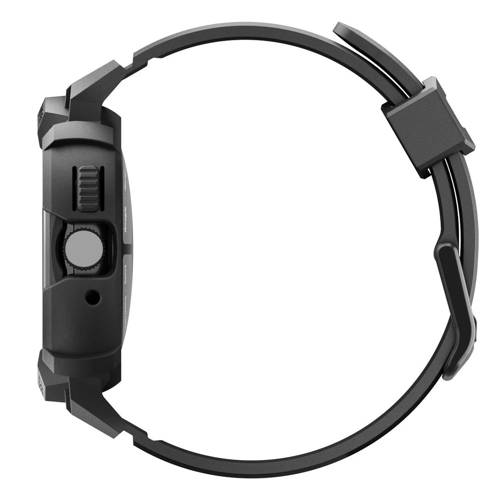 Spigen Pixel Watch 4 45mm Rugged Armor Pro Band Case with Stand (Black) - Image 5