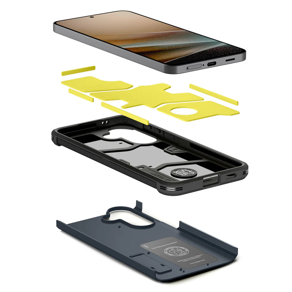Spigen Samsung Galaxy A57 5G Tough Armor Case (Metal Slate) - Image 6